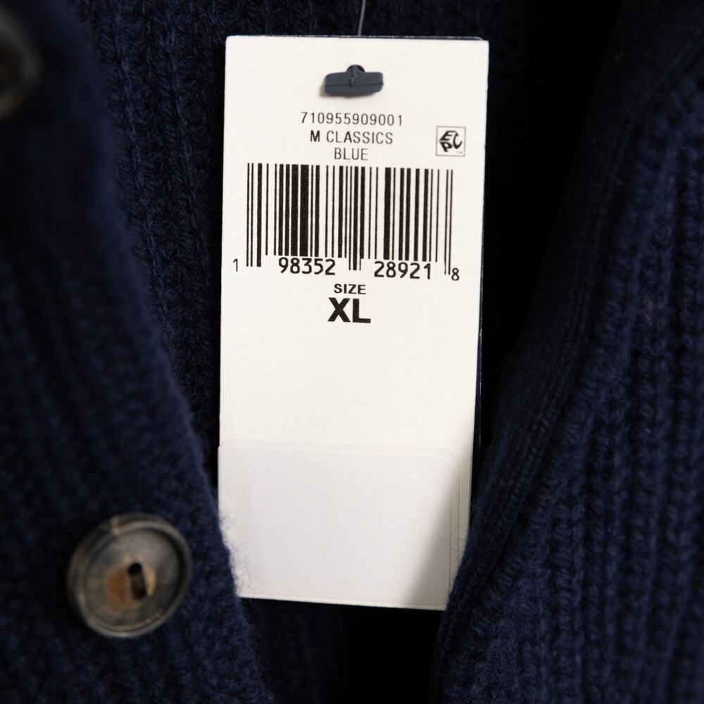 Polo Ralph Lauren Men Wool & Cotton Cardigan Navy Size XL - Picture 5 of 7